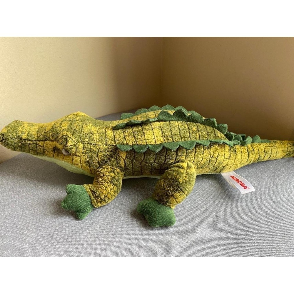Aurora Green Alligator 11" Plush Stuffed Animal Realistic 2018 SKU26